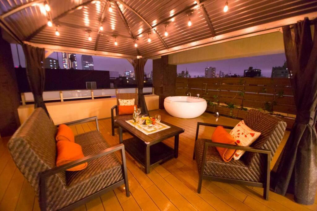 Oshiage Sky View Terrace Penthouse Apartman Tokió Kültér fotó